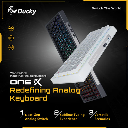 Ducky Announces the One X Wireless: The World's First Inductive Analog Switch Mechanical Keyboard