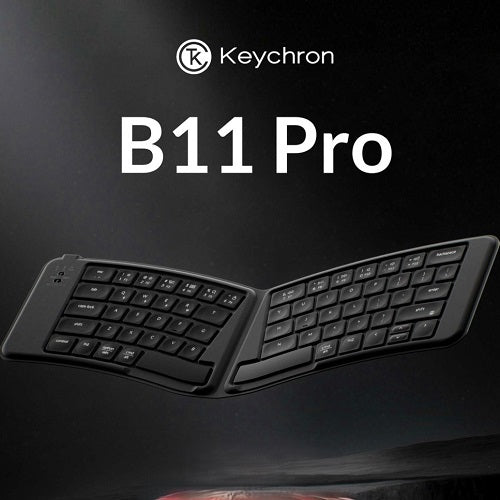 Keychron B11 Pro Foldable Keyboard Brings Flat Alice Layout and Tri-Mode Connectivity