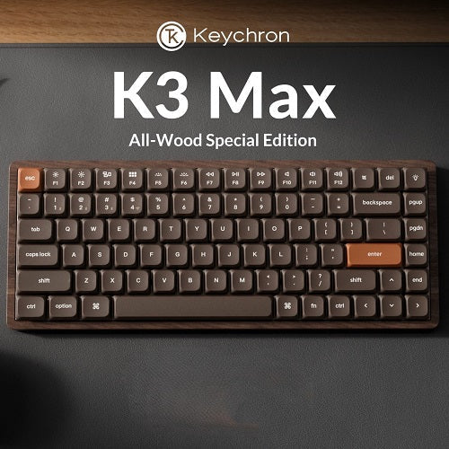 Keychron Launches K3 Max All-Wood Edition Mechanical Keyboard at $119.99