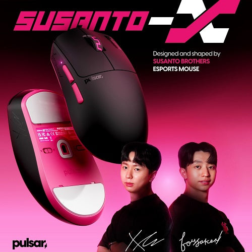 Pulsar Introduces Susanto-X, a Lightweight Gaming Mouse Built with f0rsakeN and Xccurate