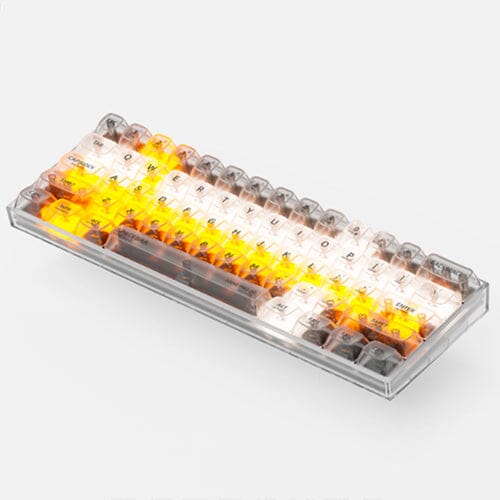 ANNE Pro 2D Compact 60% Mechanical Keyboard With Transparent Keycaps, Dual Mode Connectivity, And Gateron Pro 2.0 Switches