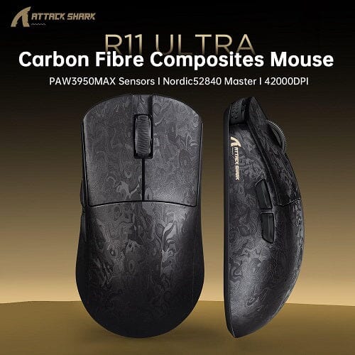 Attack Shark Launches R11 ULTRA Carbon Fiber Gaming Mouse at Just 49g