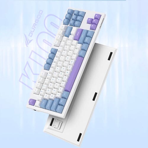DURGOD K100 87-Key TKL Keyboard With Gateron Milkshake Full POM Mechanical Switches