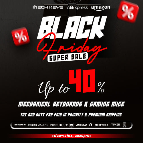 MechKeys Special Black Friday and Cyber Monday Deals: Up To 40% Off On Selected Products!!