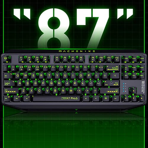 MACHENIKE Launches K7 Pro Hot-Swappable Three-Mode Mechanical Keyboard With Transparent Color-Matched Keycaps