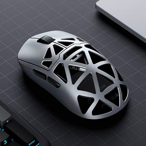 MCHOSE AX5 プレミアムマグネシウム合金外骨格フレームゲーミングマウス、8K リターンレートサポート