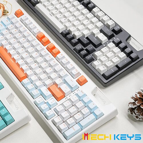 MONKA AE98 Three-Mode Compact 98% Mechanical Keyboard Unboxing