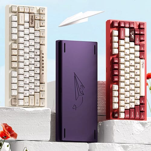WEIKAV Presents D75 Paper Plane Three-Mode CNC-Machined Aluminum Alloy Keyboard