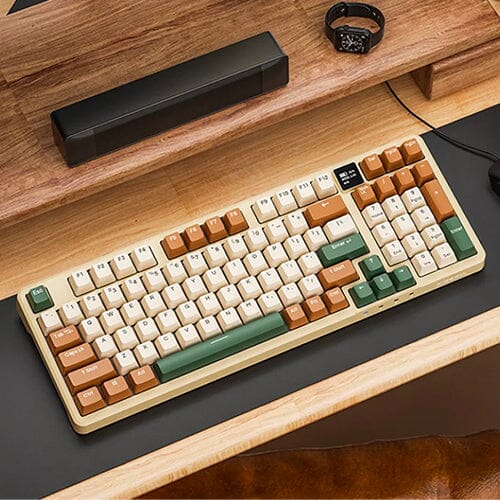 XIBERIA K980: Compact 98% Three-Mode Mechanical Keyboard with Unique Display Screen