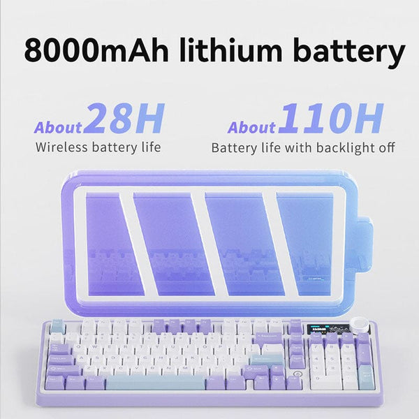 AJAZZ AK980 TFT Display Wireless Mechanical Keyboard – mechkeysshop