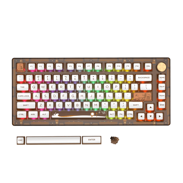 【美品】Womier G75 ノブ付き75％キーボード 美品】Womier G75 ノブ付き75％キーボード Womier G75 Mechanical