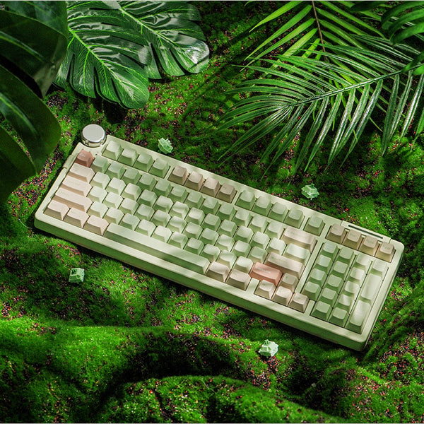 CIDOO ABM648 Anodized Aluminum 64% Wireless Mechanical offers Keyboard Kit-Forest Green