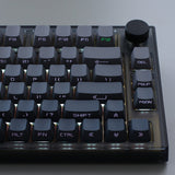 Keydous NJ80-AP Side Printed Black Transparent Mechanical Keyboard