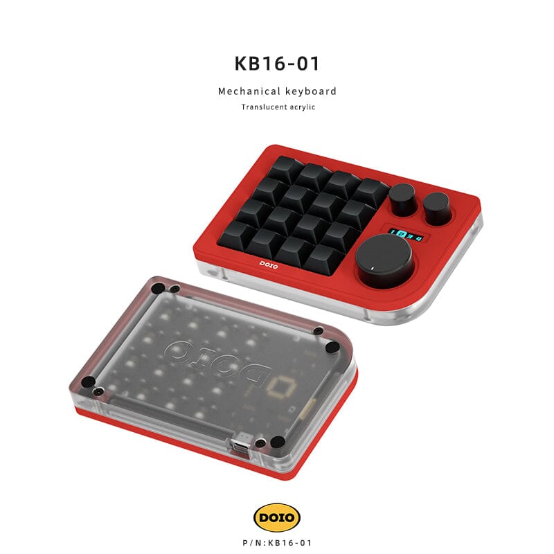 DOIO KB16 有線キーパッド 16ボタン DOIO KB16-01 Macro Keyboard – mechkeysshop