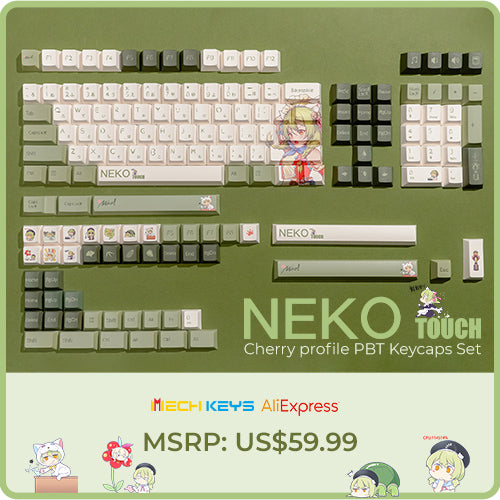 UTYPING Launches NEKO TOUCH PBT Material Cherry Profile Keycaps