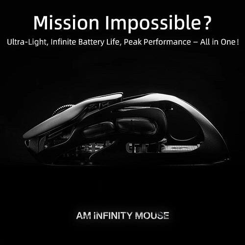 Angry Miao Unveils AM INFINITY MOUSE: Ultra-Lightweight Design, 8K Polling, and "Unlimited" Battery Life