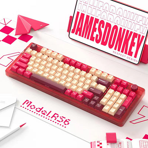JamesDonkey RS6: New Transparent Colorful Hot-Swappable Mechanical Keyboard