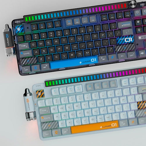 KeysMe Lunar 01: Space Themed Fully Customizable Gasket-Mounted Hot-Swappable Mechanical Keyboard