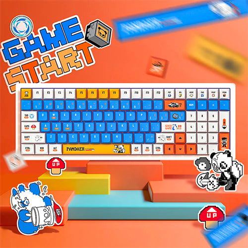 MEIZU PANDAER Game Start Keycaps: Vivid Game-Themed Dye-Sublimed PBT Keycaps