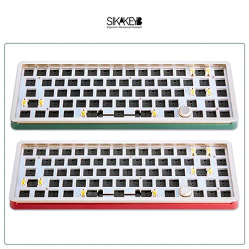 SIKAKEYB SK6 Aluminum Alloy Gasket Mounted Three-Mode Keyboard Kit