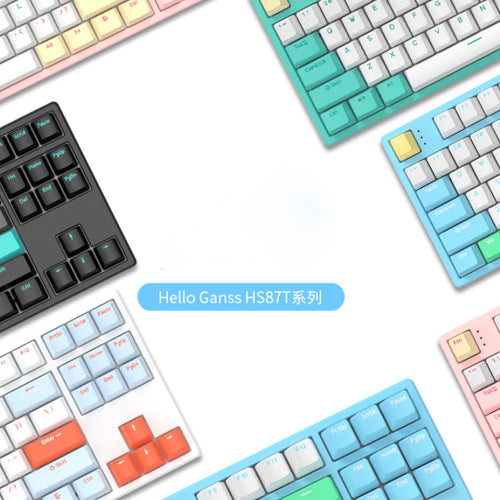 HELLO GANSS HS87T GC Series TKL Three-Mode Mechanical Keyboard