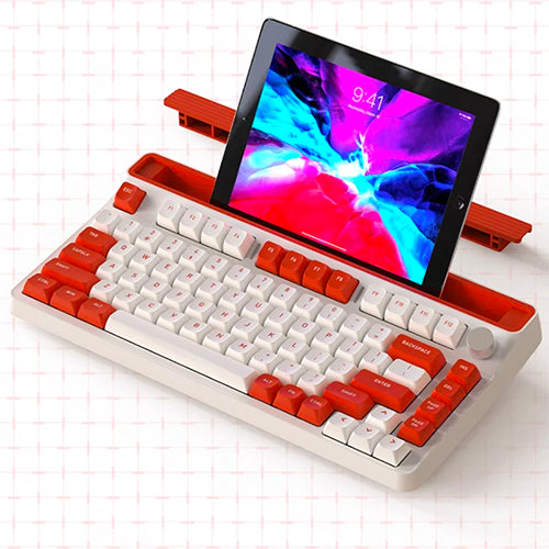 SUBOR X75 Retro Compact 75% Three-Mode RGB Mechanical Keyboard With Built-in Storage Compartment