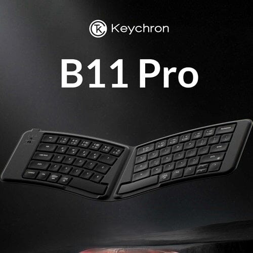 Keychron B11 Pro Foldable Keyboard Brings Flat Alice Layout and