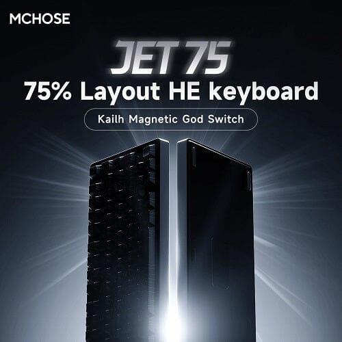 MCHOSE Unveils Jet75 Gaming Magnetic Switch Keyboard with 8K Polling Rate Support