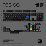 FBB SG Cherry Profile PBT 1.7MM Black Keycaps Set