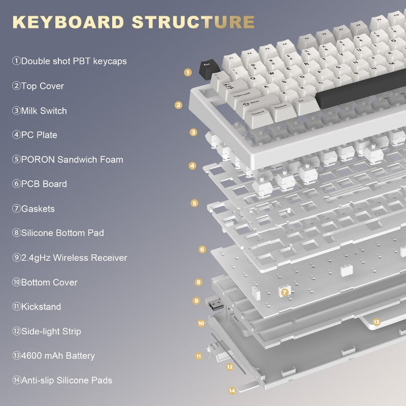 YUNZII YZ98 Gaming Mechanical Keyboard