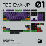 FBB EVA01 Cherry Profile PBT 1.7mm Purple Keycaps Set
