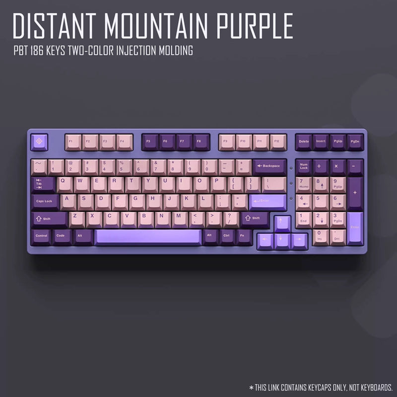 WINMIX Distant Mountain Purple Cherry Profile Keycap Set