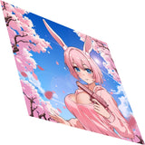 GITOPER Sakura Rabbit Police Anime Waterproof Gaming Mousepad