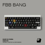 FBB BANG Cherry Profile PBT 1.7MM Black Keycaps Set