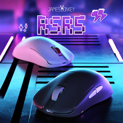 マウス・トラックボール JAMESDONKEY RSR7 8K 46g PAW3395 JamesDonkey RSR7 Tri-Mode Carbon Fiber Wireless Gaming Mouse