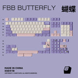 FBB Butterfly Purple Cherry Profile Keycaps Set