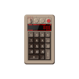 8Bitdo Retro18 LED Screen Numeric Keypad mechkeysshop Brown C64 