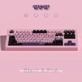 Soulcat WOW Black&Pink Cherry Profile Keycap Set
