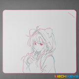 Uncle Panda Mini Pink Neon Gaming Mousepad