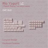 Keyboard Science Mio Yogurt Peach Flavor Cherry Profile Keycaps Set