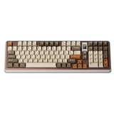 AJAZZ AC100 LCD Aluminium Alloy Mechanical Keyboard mechkeysshop Three Mode-RGB Brown Butter Ice Cream