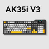 AJAZZ AK35I V3 Three Mode 104 Keys Mechanical Keyboard mechkeysshop AK35I V3-Grey Avocado Switch 