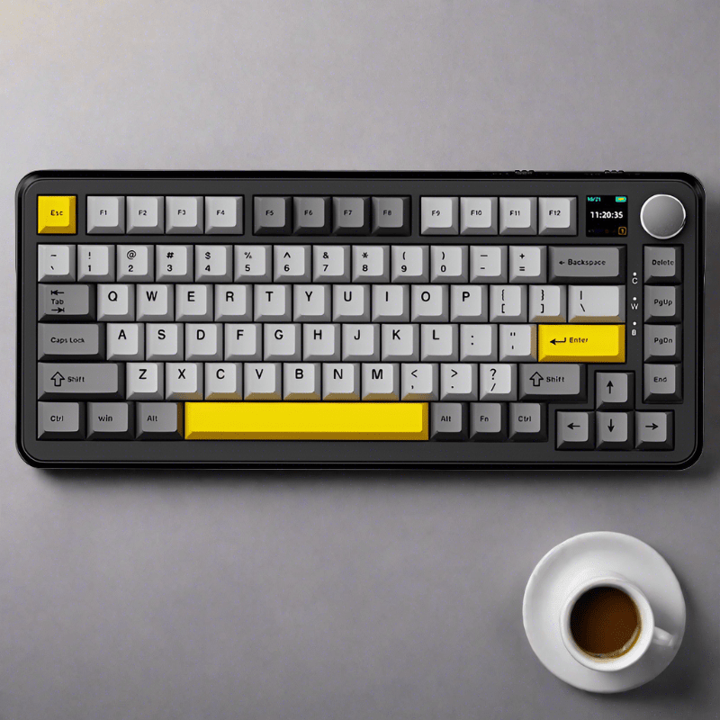 AJAZZ AK820 Max Wireless TFT Screen Mechanical Keyboard – mechkeysshop AJAZZ AK820 Max Wireless TFT Screen Mechanical Keyboard – mechkeysshop