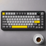 AJAZZ AK820 Max Wireless TFT Screen Mechanical Keyboard mechkeysshop Black Sea Salt Switch V2 TFT Display