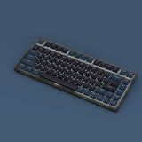 AJAZZ AK832 Pro Low Profile Mechanical Keyboard mechkeysshop Black-White light Blue Switch 
