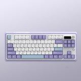 AJAZZ AK870 Swappable TFT Screen Mechanical Keyboard mechkeysshop AK870-Purple Hyacinth Linear 
