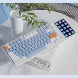 AJAZZ AKP815 Low Profile LCD Mechanical Keyboard mechkeysshop Blue Red Switch 