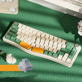 AJAZZ AKS068pro Ergonomic Gasket Mechanical Keyboard mechkeysshop Green AS Sea Salt 