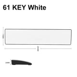 AJAZZ Ergonomic Design Keyboard Wrist Rest Support mechkeysshop 61 KEY White 