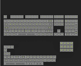 AKKO Transparent ASA 155 Keycaps mechkeysshop full clear-green word 